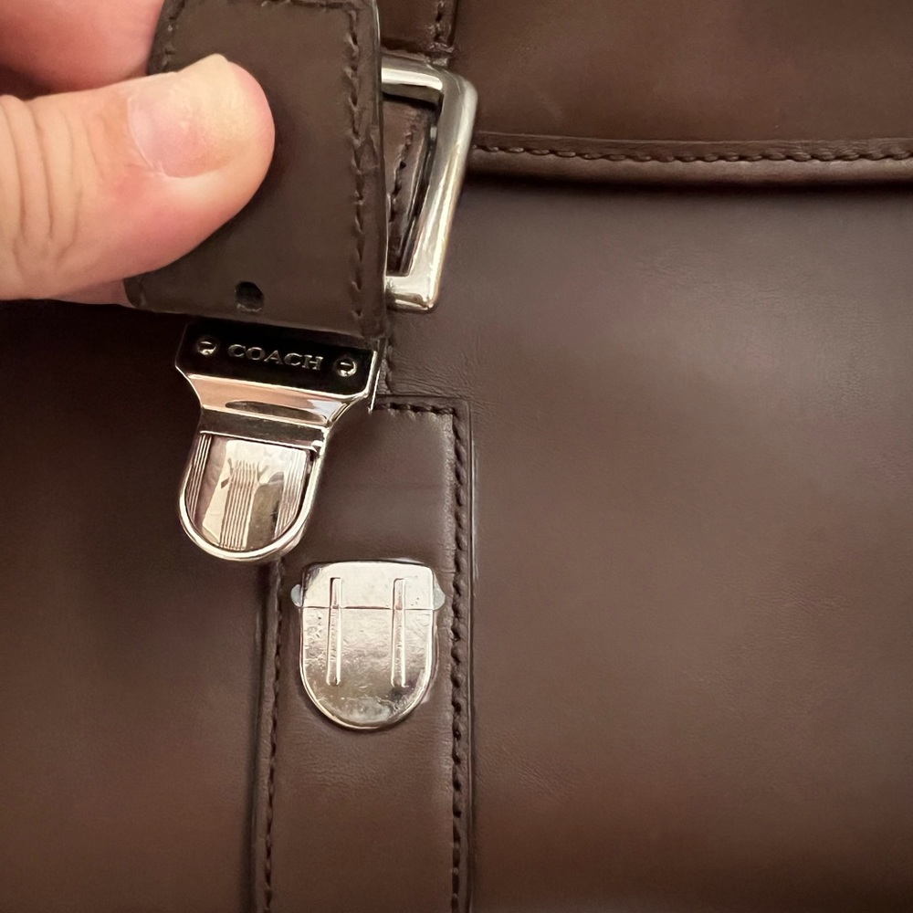 Coach Lexington Mahogany Leather Laptop Bag - Picture 16 of 16